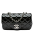 Chanel B Chanel Black Patent Leather Leather Extra Mini Rectangular Classic Patent Flap Italy