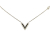 Louis Vuitton B Louis Vuitton Silver Brass Metal Silver Essential V Necklace Italy