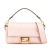 Fendi B Fendi Pink Light Pink Calf Leather Zucca Embossed Baguette Satchel Italy