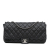 Chanel B Chanel Black Lambskin Leather Leather Jumbo Quilted Lambskin Coco Rain Flap Italy