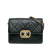 Chanel B Chanel Black Lambskin Leather Leather Quilted Lambskin Octagonal Buckle Crossbody Italy