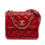 Chanel B Chanel Red Lambskin Leather Leather Mini Quilted Lambskin Soft Square Flap Italy