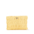 Prada AB Prada Yellow Light Yellow Nappa Leather Leather Nappa Gaufre Clutch Italy