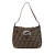 Fendi B Fendi Brown Canvas Fabric Zucca Double Flap Mamma Italy