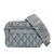 Christian Dior AB Dior Gray Coated Canvas Fabric CD Diamond Safari Bag with Strap Italy