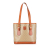 Celine B Celine Brown Beige Coated Canvas Fabric Macadam Handbag Italy