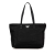 Prada AB Prada Black Nylon Fabric Saffiano Trimmed Tessuto Tote Italy