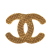 Chanel B Chanel Gold Gold Plated Metal CC Brooch France