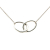 Tiffany & Co Tiffany Silver Elsa Peretti Sterling Silver Double Loop Pendant Necklace United States