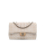 Chanel B Chanel Brown Light Beige Nylon Fabric Medium New Travel Line Classic Single Flap France