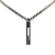 Gucci AB Gucci Silver SV925 / Sterling Silver Metal Sterling Silver G Bar Pendant Necklace Italy