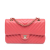 Chanel B Chanel Pink Lambskin Leather Leather Medium Classic Chevron Lambskin Double Flap France