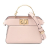 Fendi AB Fendi Pink Light Pink Calf Leather Nano Peekaboo skin ISeeU Maxi Handle Satchel Italy