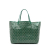 Goyard AB Goyard Green Coated Canvas Fabric Goyardine Saint Louis GM France