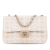 Chanel B Chanel Brown Light Beige Nylon Fabric Medium New Travel Line Classic Single Flap France