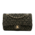 Chanel B Chanel Black Tweed Fabric Medium Classic Double Flap France