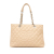 Chanel B Chanel Brown Light Beige Caviar Leather Leather Caviar Grand Shopping Tote Italy