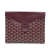 Goyard AB Goyard Red Burgundy Coated Canvas Fabric Goyardine Camondo II France