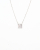 Gucci Square Plate Silver Necklace