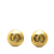 Chanel B Chanel Gold Gold Plated Metal CC Clip On Earrings France