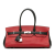 Hermès B Hermès Red with Black Calf Leather Special Order Bicolor Togo JPG Shoulder Birkin 25 France