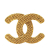 Chanel B Chanel Gold Gold Plated Metal CC Brooch France