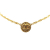 Chanel B Chanel Gold Gold Plated Metal CC Round Pendant Necklace France