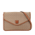 Celine B Celine Brown Beige Coated Canvas Fabric Macadam Crossbody Italy