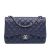 Chanel B Chanel Blue Caviar Leather Leather Jumbo Classic Caviar Double Flap Italy