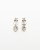 Chanel Coco Mark Clover Heart Stone Earrings