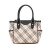 Burberry B Burberry Brown Beige with Black Canvas Fabric Nova Check Handbag United Kingdom