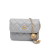 Chanel B Chanel Gray Lambskin Leather Leather Mini Lambskin Pearl Crush Clutch On Chain France