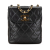 Chanel B Chanel Black Lambskin Leather Leather CC Quilted Lambskin Crossbody Italy