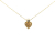 Christian Dior B Dior Gold Gold Plated Metal Logo Rhinestones Heart Pendant Necklace Germany