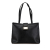 Salvatore Ferragamo B Ferragamo Black Calf Leather Vara Embossed Tote Italy