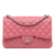 Chanel B Chanel Pink Light Pink Lambskin Leather Leather Jumbo Classic Lambskin Double Flap France