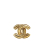 Chanel B Chanel Gold Gold Plated Metal CC Brooch France