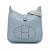 Hermès AB Hermès Blue Light Blue Calf Leather Clemence Evelyne III GM France