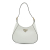 Prada B Prada White Calf Leather Spazzolato Cleo Hobo Italy