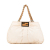 Fendi B Fendi Brown Beige Canvas Fabric Large Zucca Mia Tote Italy