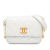 Chanel B Chanel White Lambskin Leather Leather Quilted Lambskin About Pearls Card Holder On Chain Italy