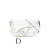 Christian Dior B Dior White Calf Leather skin Double Saddle Crossbody Italy