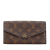 Louis Vuitton B Louis Vuitton Brown Monogram Canvas Canvas Monogram Portefeuille Sarah Wallet Spain