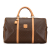 Celine B Celine Brown Coated Canvas Fabric Macadam Travel Bag Italy