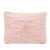 Chanel AB Chanel Pink Light Pink Tweed Fabric Medium Deauville O Case Italy