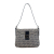 Fendi B Fendi Gray Canvas Fabric Zucchino Double Flap Shoulder Bag Italy