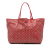 Goyard AB Goyard Red Coated Canvas Fabric Goyardine Saint Louis GM France