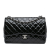 Chanel B Chanel Black Patent Leather Leather Jumbo Classic Patent Double Flap Italy