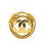 Chanel B Chanel Gold Gold Plated Metal CC Brooch France