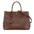 Prada B Prada Brown Saffiano Leather Medium Lux Galleria Double Zip Italy